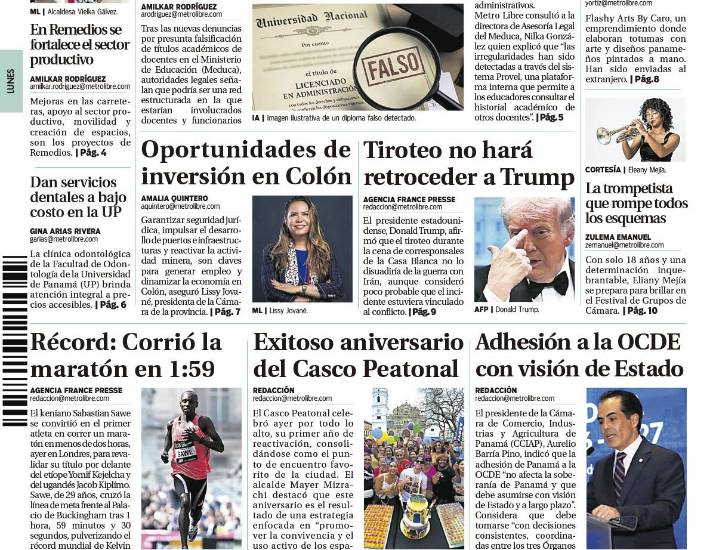 Portada del 27 de abril de 2026