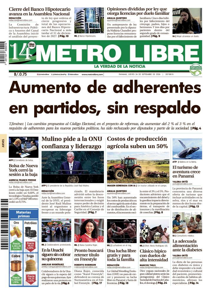 Portada del 24 de septiembre de 2026