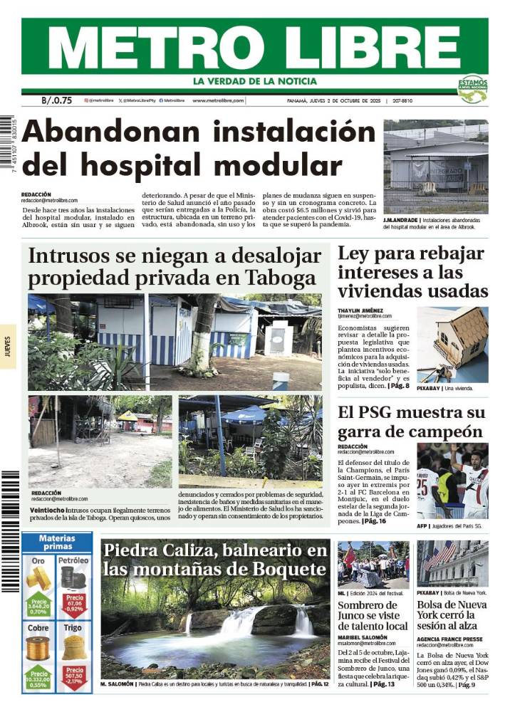 Portada del 2 de octubre de 2025