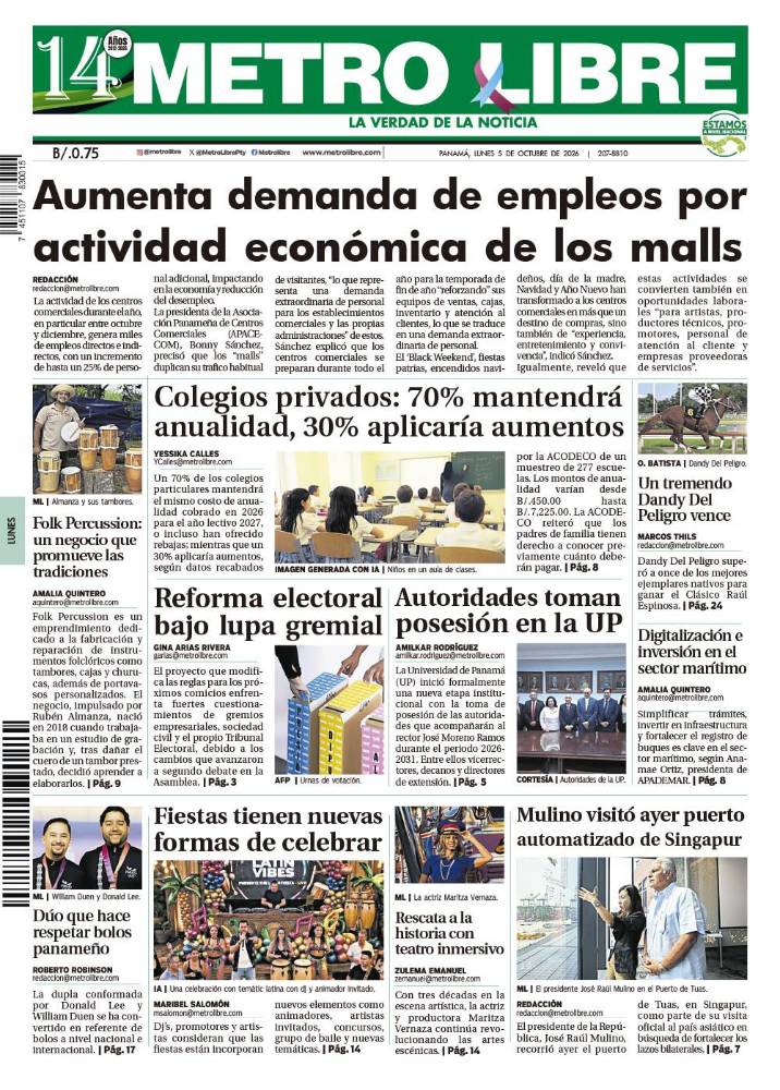 Portada del 5 de octubre de 2026