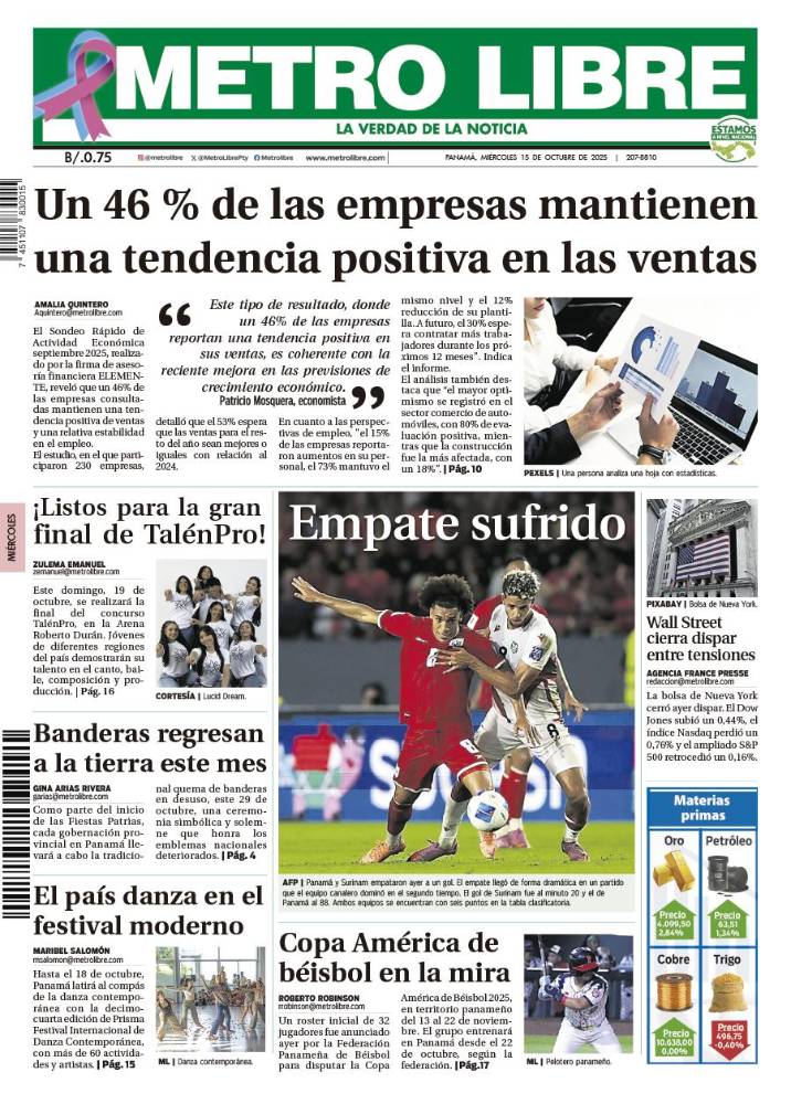 Portada del 15 de octubre de 2025