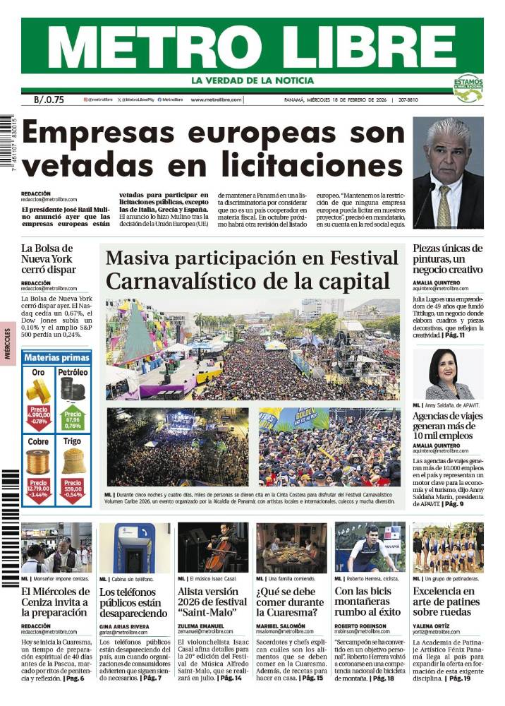 Portada del 18 de febrero de 2026
