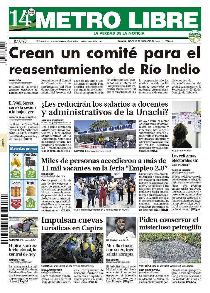 Portada del 17 de septiembre de 2026