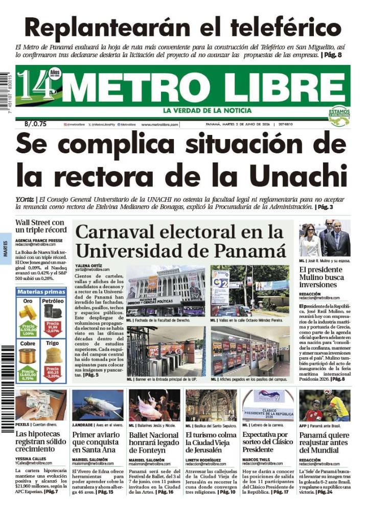 Portada del 2 de junio de 2026