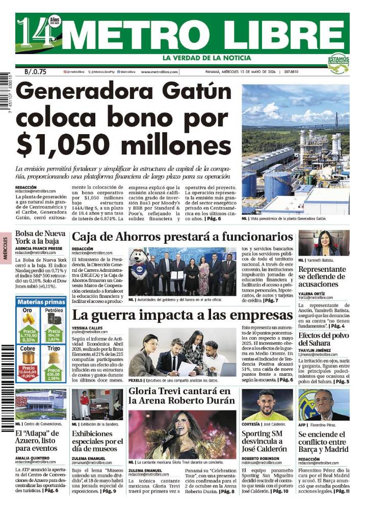 Portada del 13 de mayo de 2026