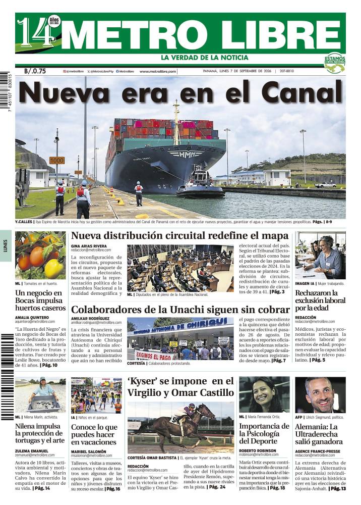 Portada del 7 de septiembre de 2026