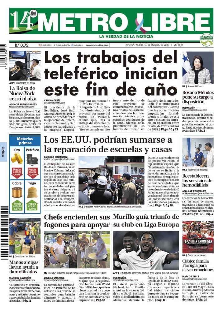 Portada del 16 de octubre de 2026
