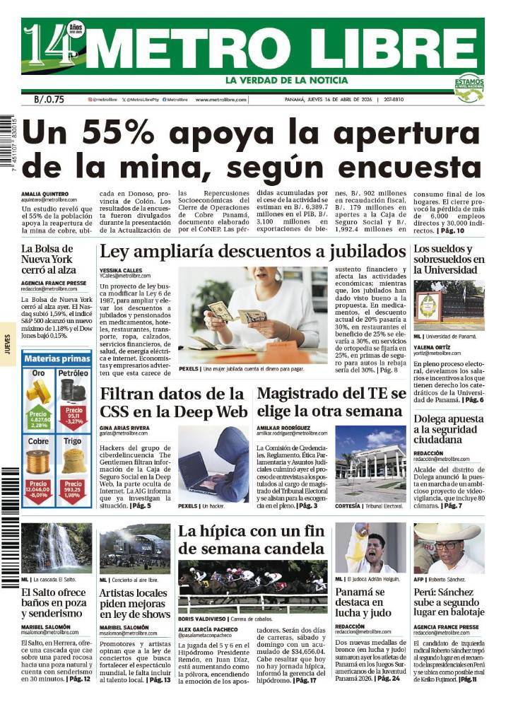 Portada del 16 de abril de 2026