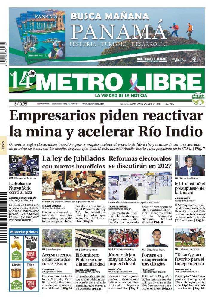 Portada del 29 de octubre de 2026