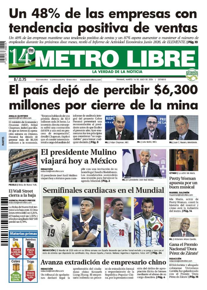Portada del 14 de julio de 2026