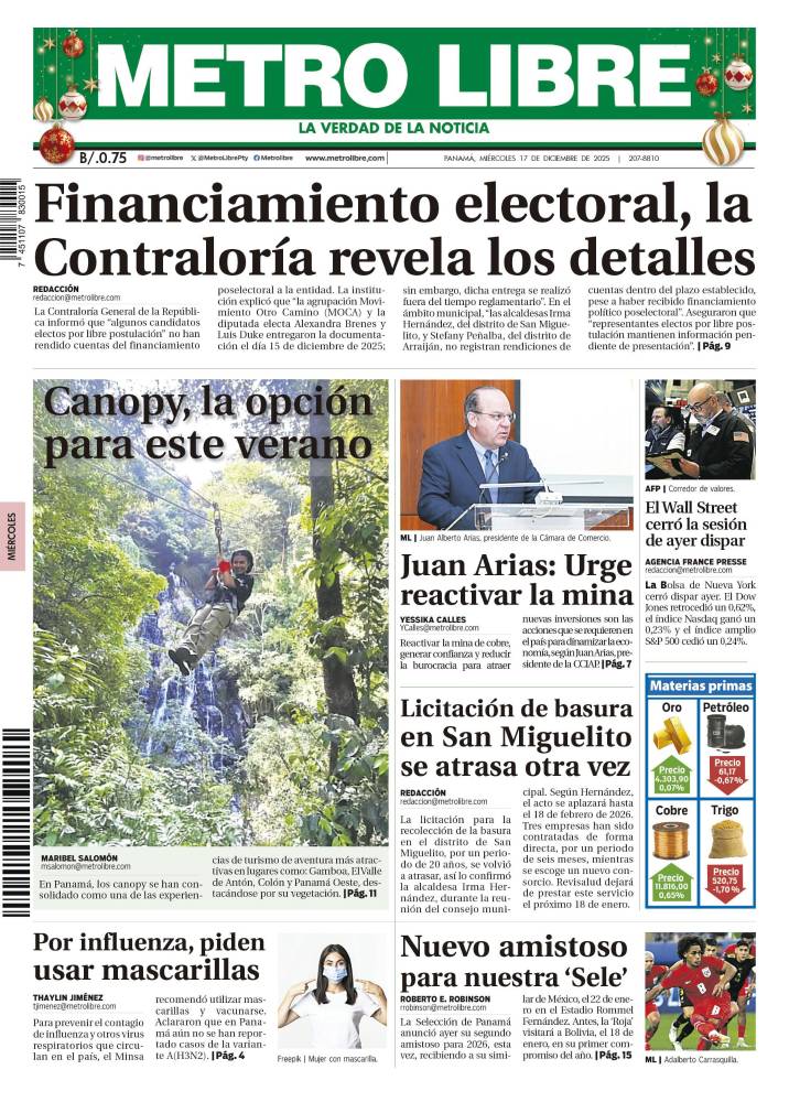 Portada del 17 de diciembre de 2025