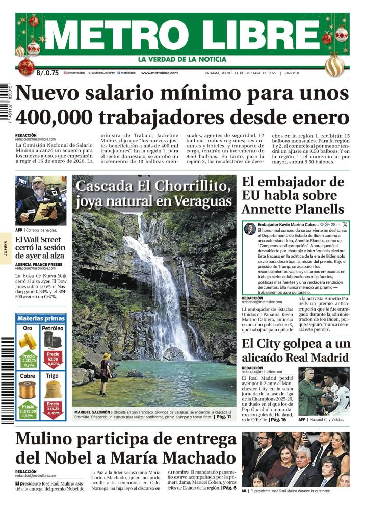 Portada del 11 de diciembre de 2025