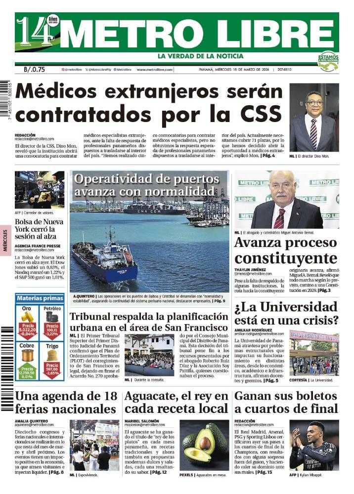 Portada del 18 de marzo de 2026