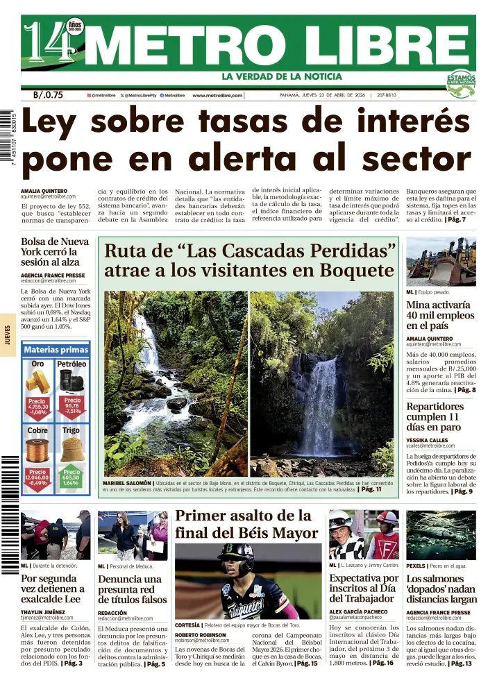 Portada del 23 de abril de 2026