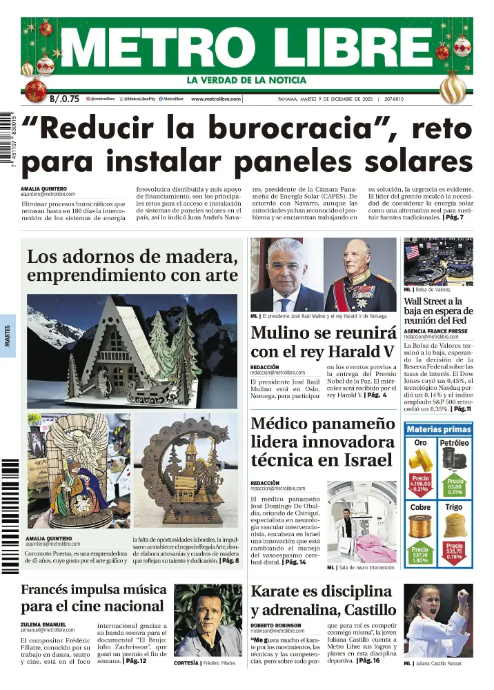 Portada del 9 de diciembre de 2025