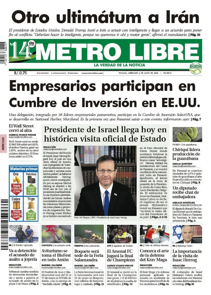 Portada del 6 de mayo de 2026