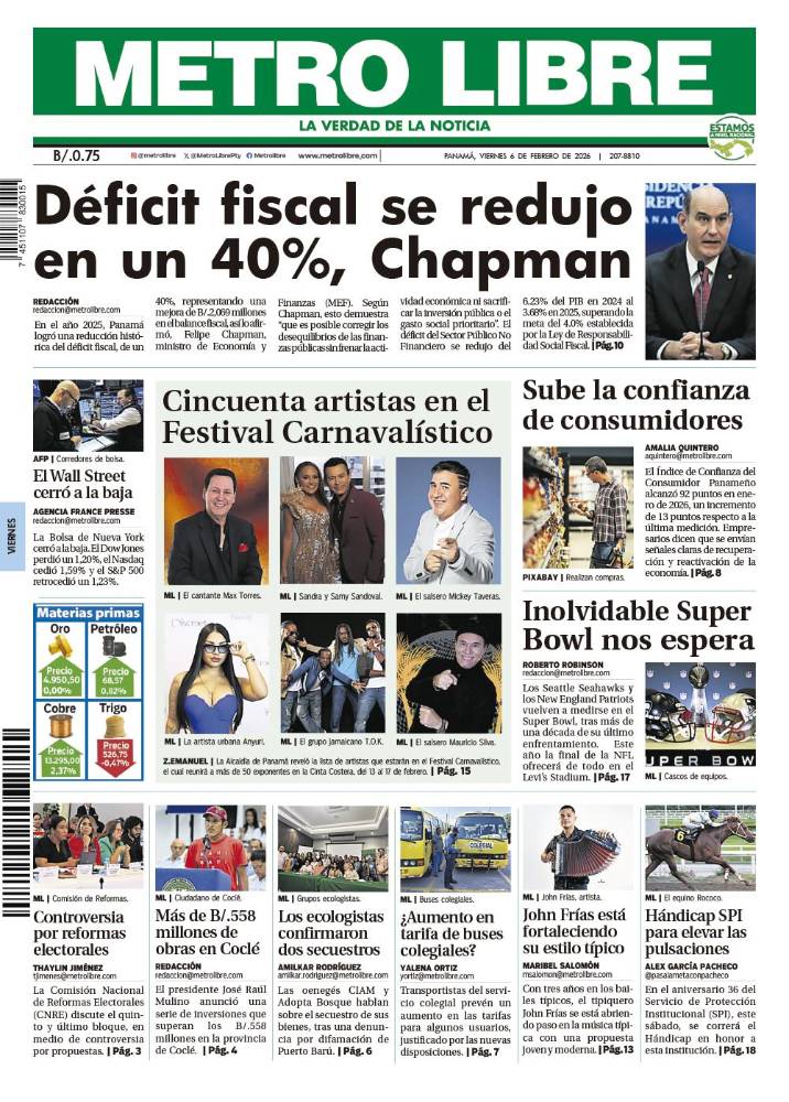 Portada del 6 de febrero de 2026