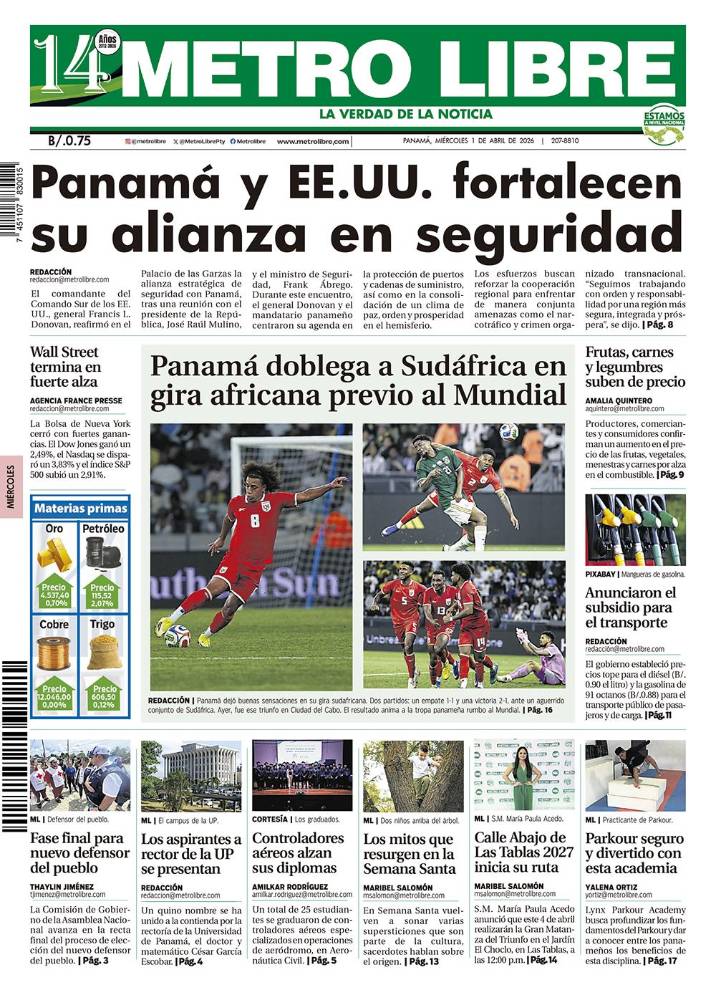 Portada del 1 de abril de 2026