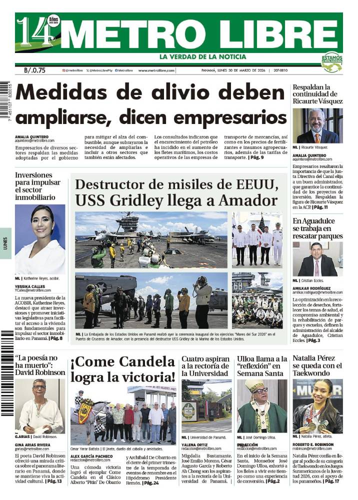 Portada del 30 de marzo de 2026