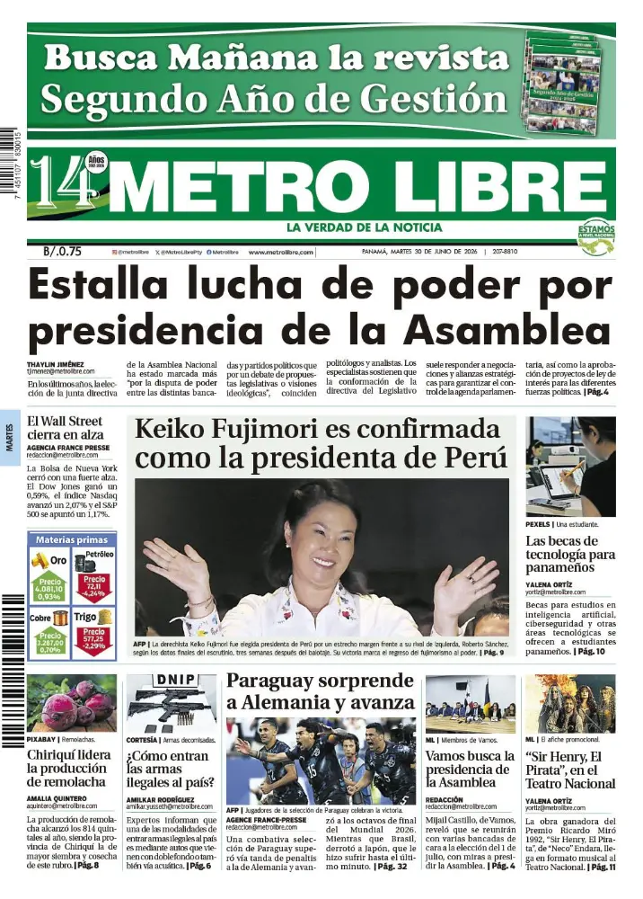 Portada del 30 de junio de 2026