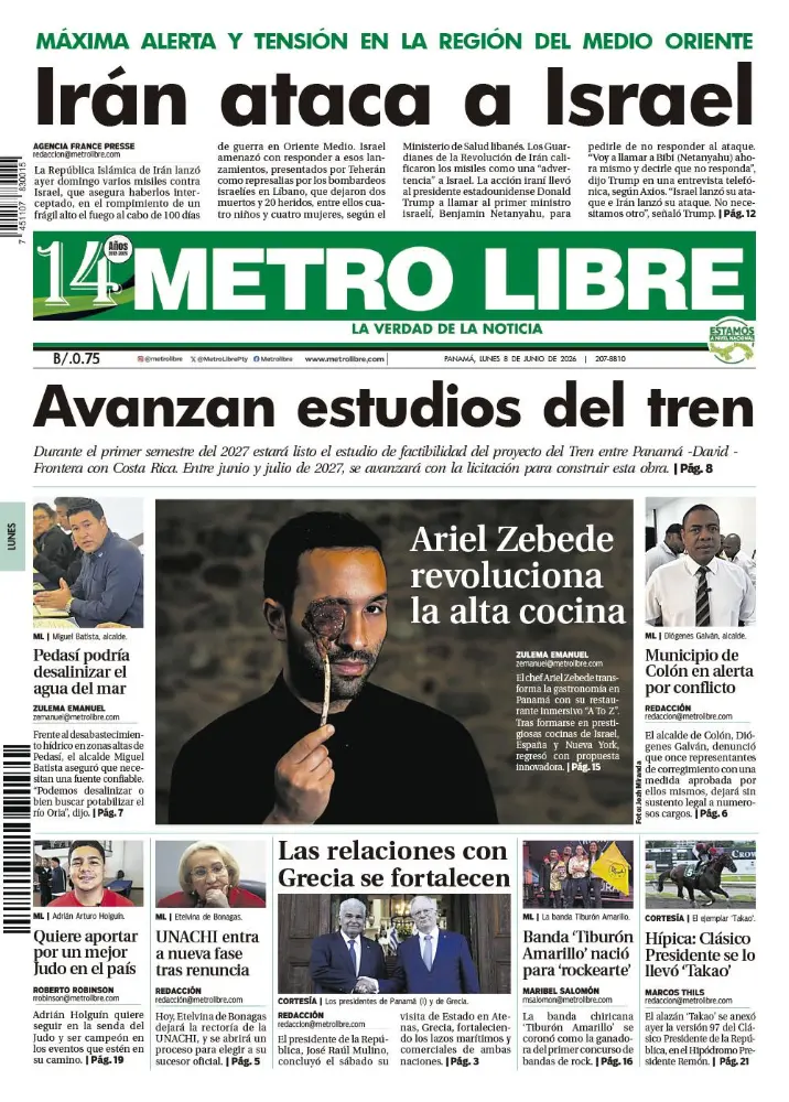 Portada del 8 de junio de 2026