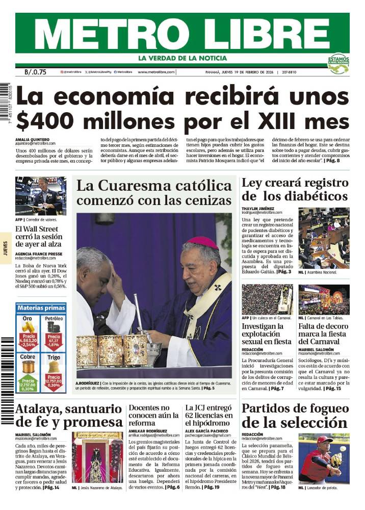 Portada del 19 de febrero de 2026