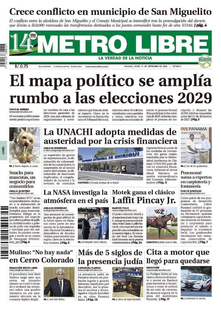 Portada del 21 de septiembre de 2026