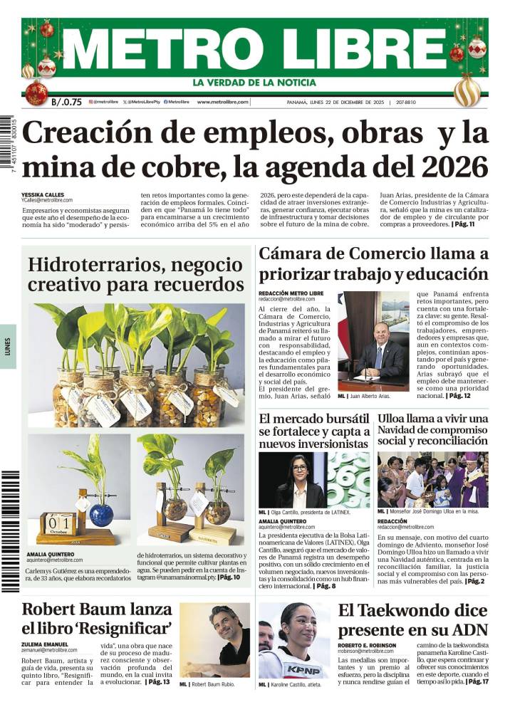 Portada del 22 de diciembre de 2025