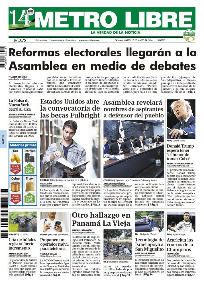 Portada del 17 de marzo de 2026