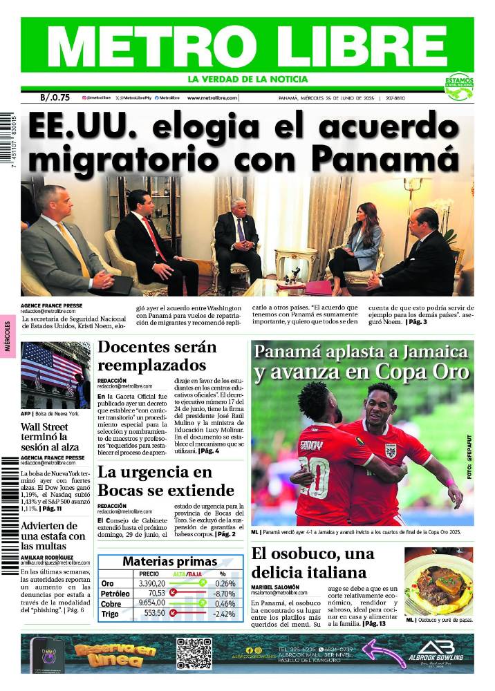 Portada del 25 de junio de 2025