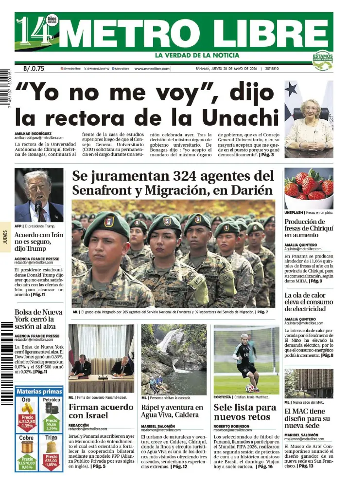 Portada del 28 de mayo de 2026