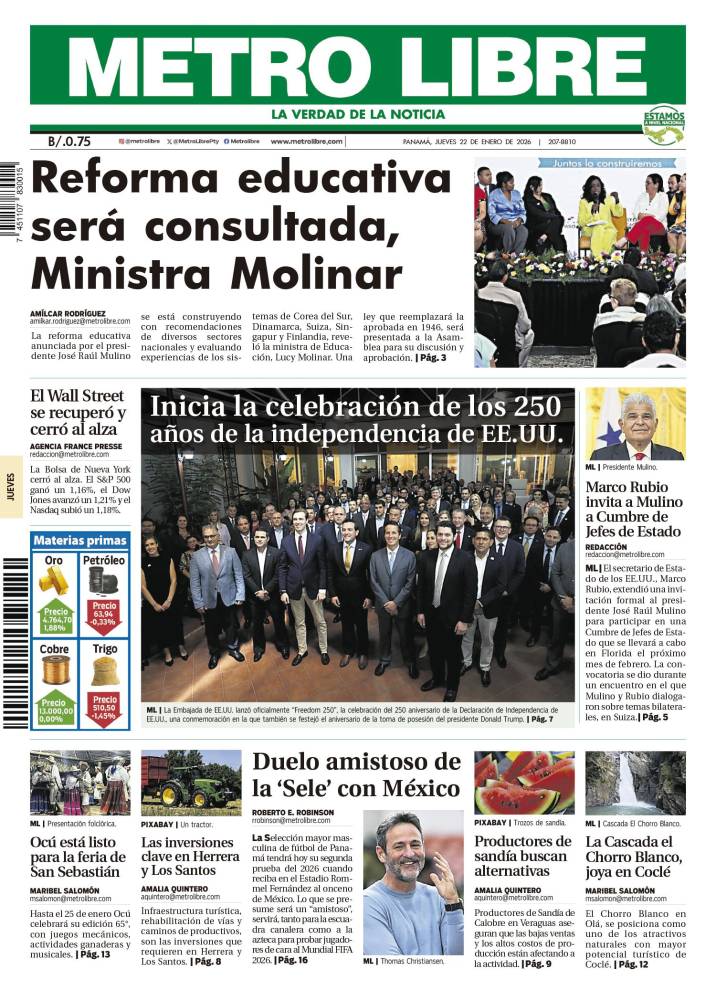 Portada del 22 de enero de 2026