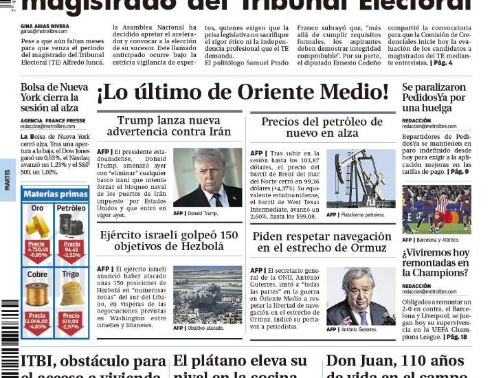 Portada del 14 de abril de 2026