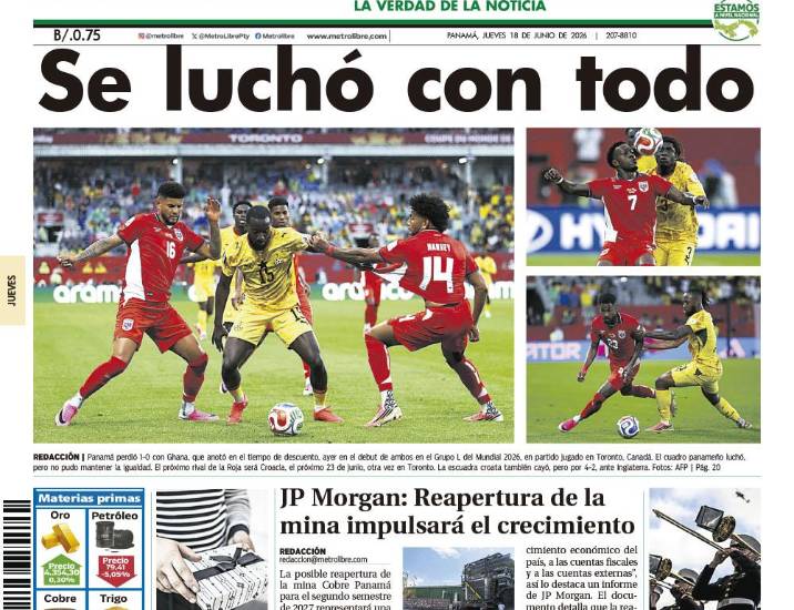 Portada del 18 de junio de 2026