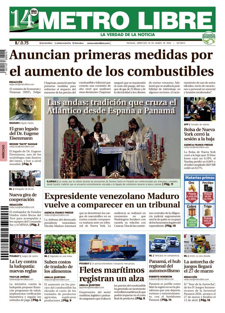 Portada del 25 de marzo de 2026