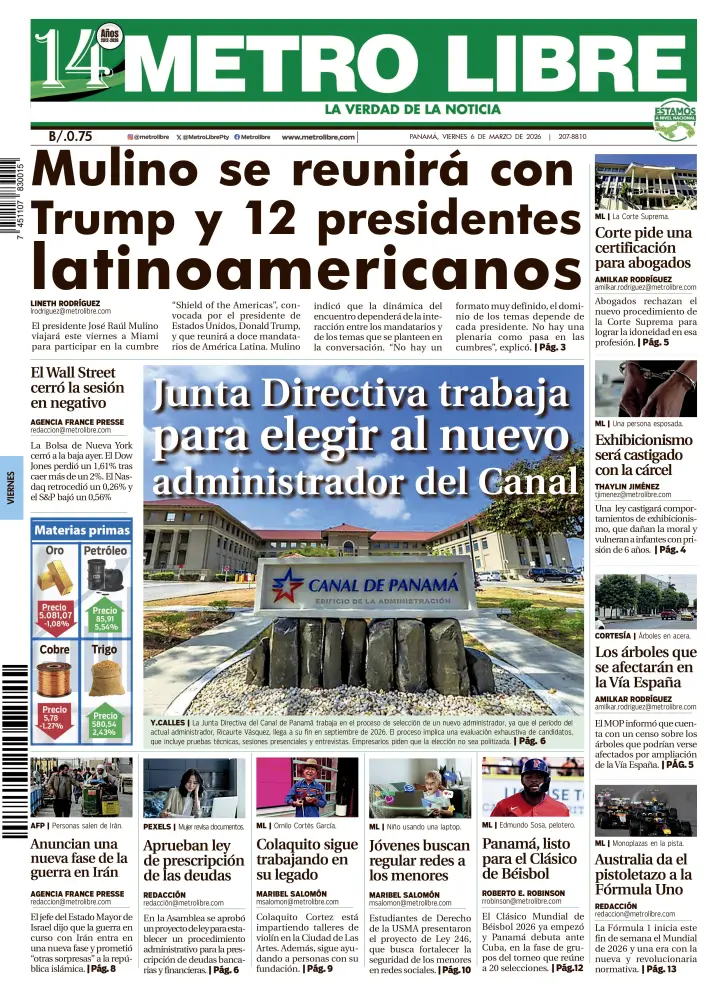 Portada del 6 de marzo de 2026