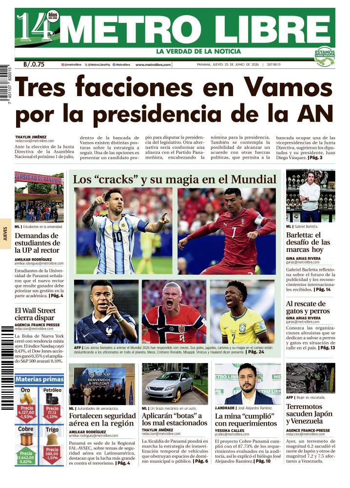 Portada del 25 de junio de 2026