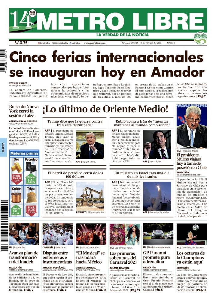 Portada del 10 de marzo de 2026