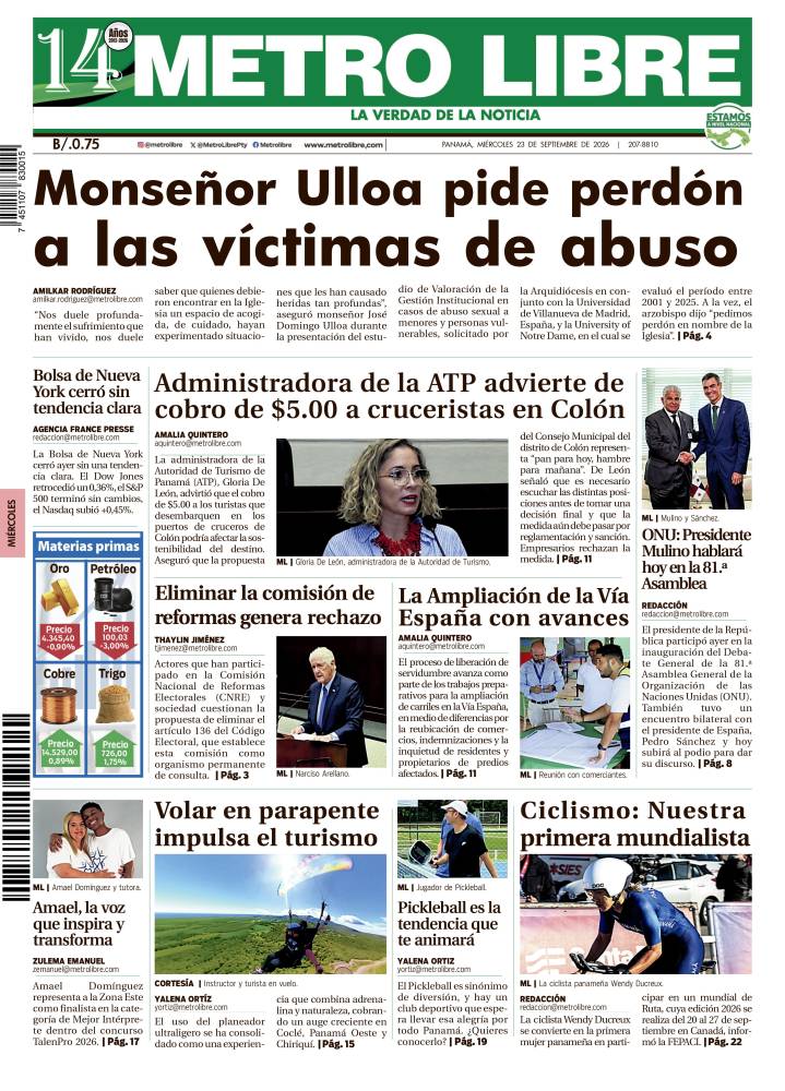 Portada del 23 de septiembre de 2026