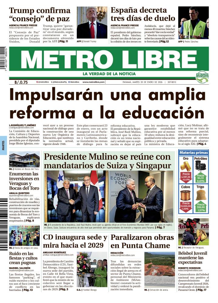 Portada del 20 de enero de 2026