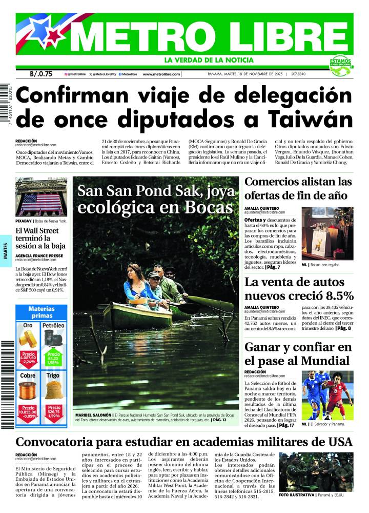 Portada del 18 de noviembre de 2025