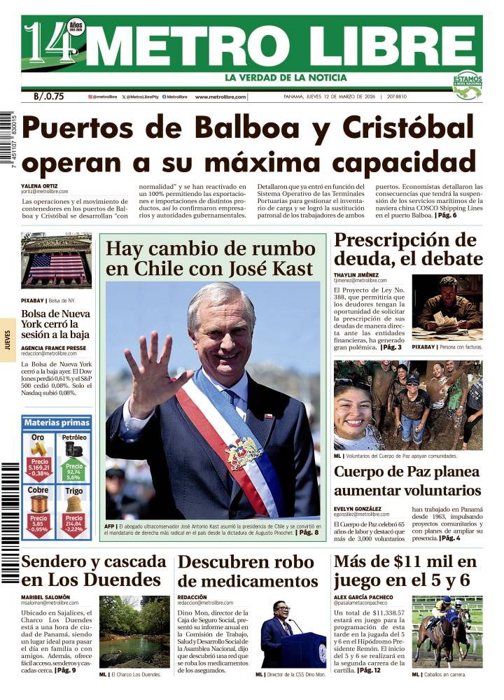 Portada del 12 de marzo de 2026