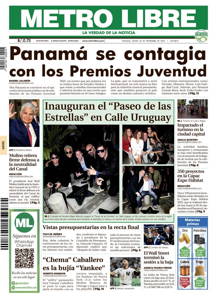 Portada del 25 de septiembre de 2025
