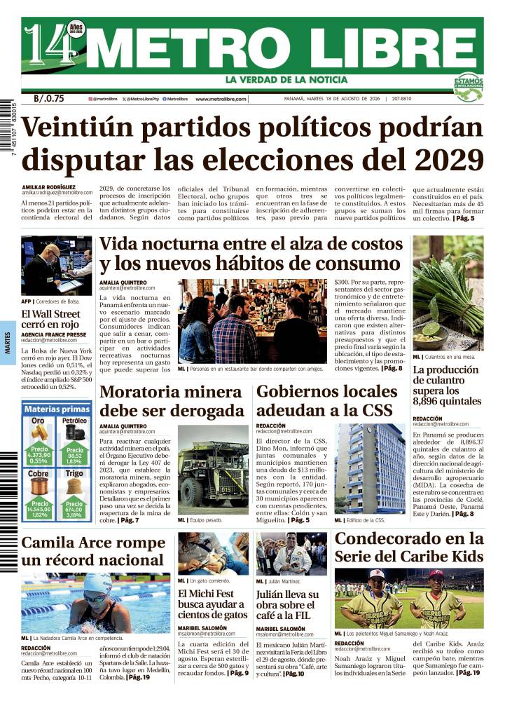 Portada del 18 de agosto de 2026