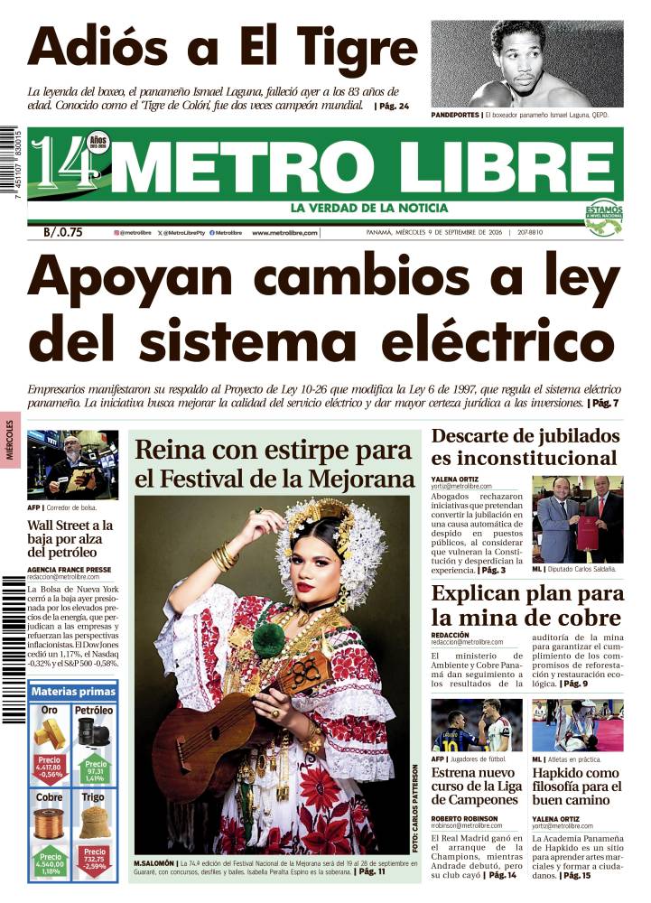 Portada del 9 de septiembre de 2026