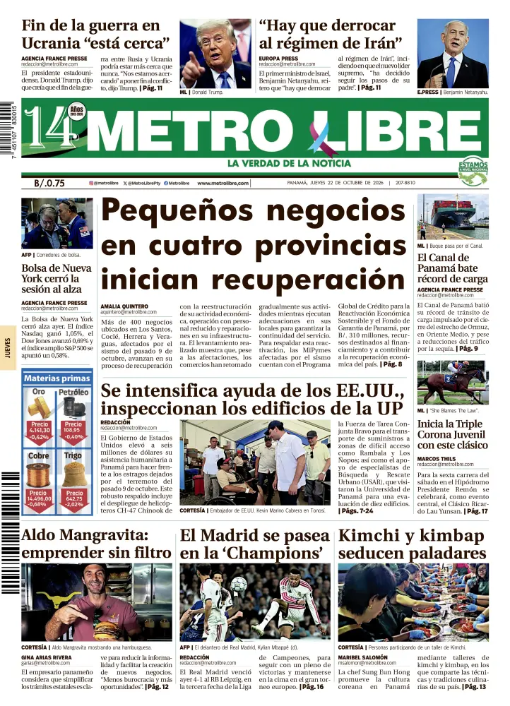 Portada del 22 de octubre de 2026