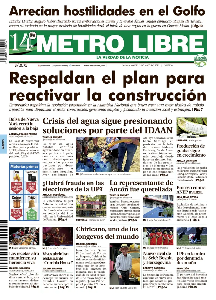 Portada del 5 de mayo de 2026