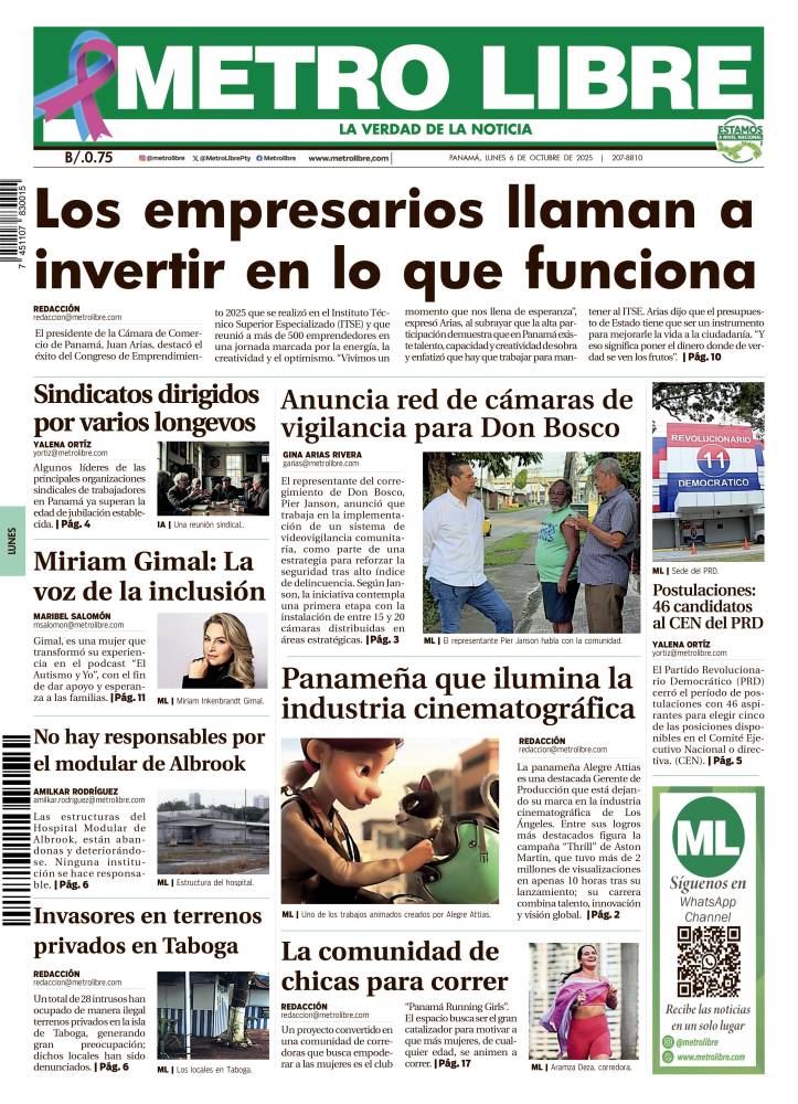 Portada del 6 de octubre de 2025