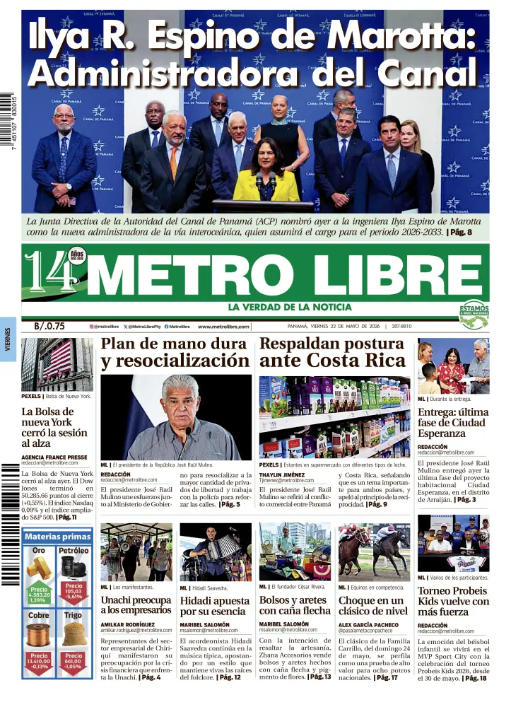 Portada del 22 de mayo de 2026