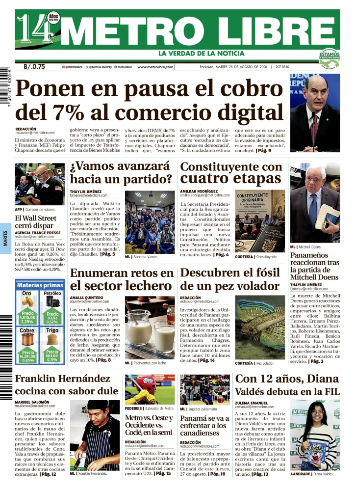 Portada del 25 de agosto de 2026